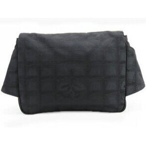 Chanel Crossbody Bum Travel Black Line Waist Body Bag Belt